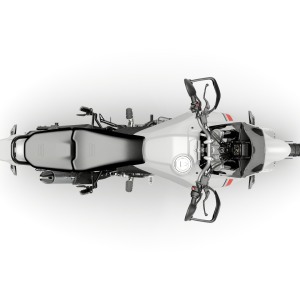 ducati desertx 937 matt star white silk top view