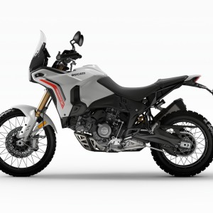 ducati desertx v2 — new 890 cc platform matt star while silk left view