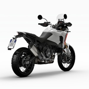ducati desertx v2 — new 890 cc platform matt star while silk right view